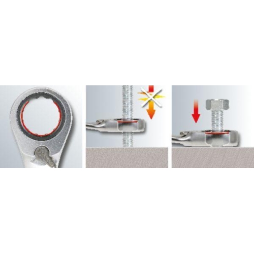 GEARplus RINGSTOP-Ratschenringmaulschl&uuml;ssel-Satz, abgewinkelt, 5-tlg KS TOOLS