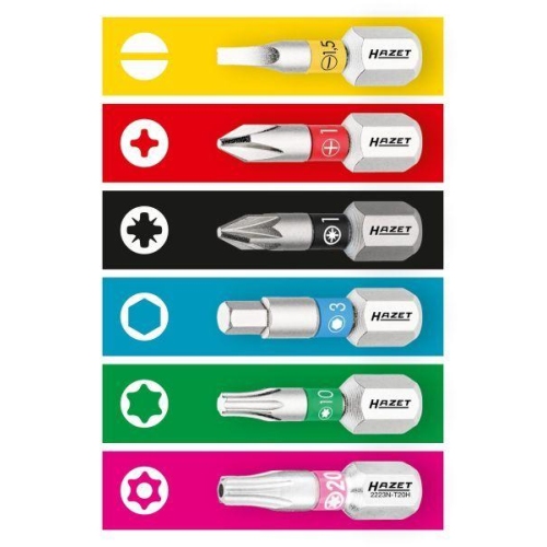 HAZET Bit 1/4 Zoll Kreuzschlitz PH SW PH2 3tlg 2215N-PH2/3