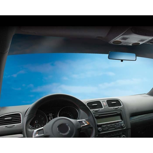 TOPSTRIPE Blendstreifen T&ouml;nungsstreifen Windschutzscheibe schwarz Foliatec 1025