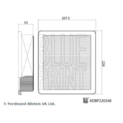 BLUE PRINT Luftfilter ADBP220248