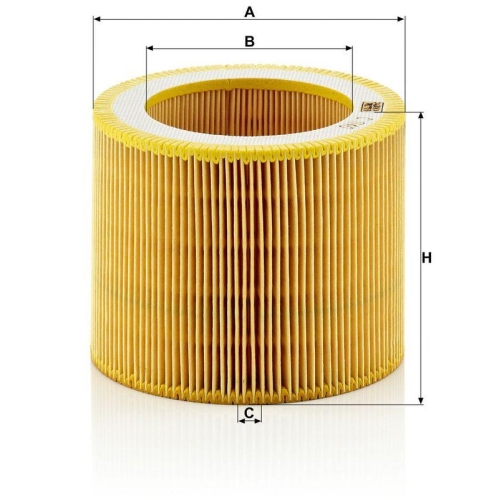 MANN-FILTER Filter, Kompressor (Druckluftbremsanlage) Picolino C 1140