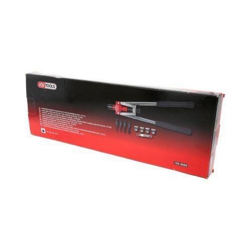 Langarm-Handnietzangen-Satz f&uuml;r Gewindeh&uuml;lsen, 10-tlg KS TOOLS 150.9660