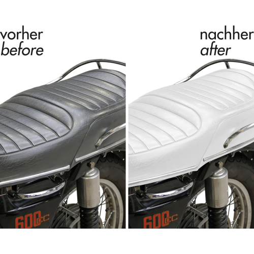 Foliatec Innenraum Leder Kunststoff Farbe Farbspray Lack Alpin Wei&szlig; matt 400ml