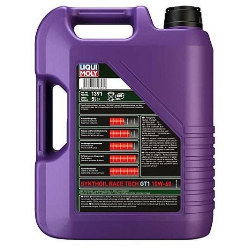 Liqui Moly Synthoil Race Tech GT1 Motoröl 10W-60, 10-Liter 2 Kanister Art.Nr. 13