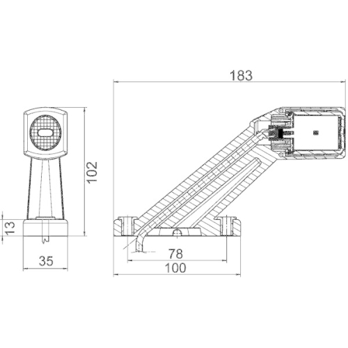HELLA Umrissleuchte 2XS 011 769-091
