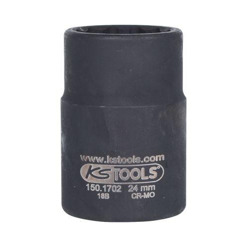 KS Tools 3/4" Antriebswellen-Kraft-Stecknuss 150.1702, 24 mm