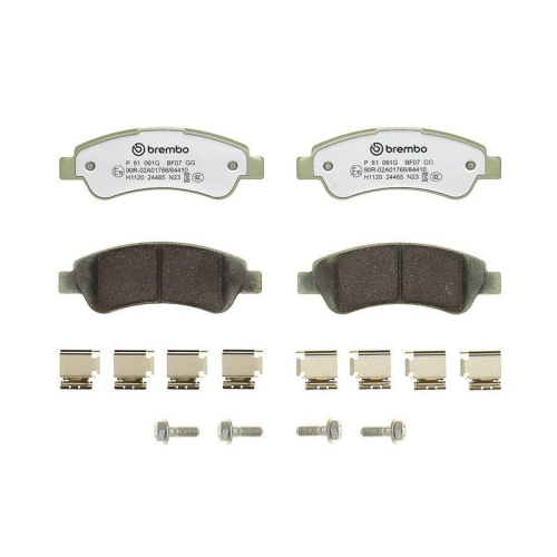 BREMBO Bremsbelagsatz, Scheibenbremse BEYOND LINE - Greenance P 61 091G