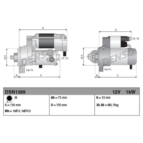 DENSO Starter DSN1389