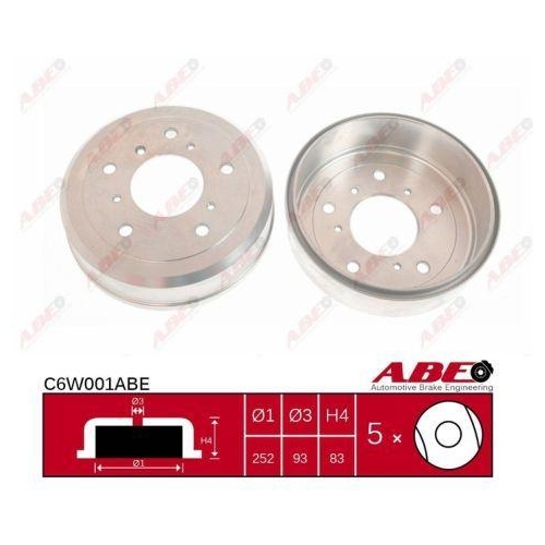 ABE Bremstrommel C6W001ABE