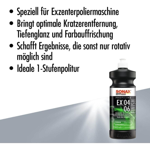 SONAX PROFILINE EX04-06 Finish Poliermittel Politur Schleifpaste 1Liter 02423000