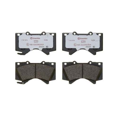 BREMBO Bremsbelagsatz, Scheibenbremse XTRA LINE P 83 107X