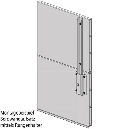 Rungenhalter 20 x 40 mm m. eingeschweißter Mutter M10, verzinkt Suer 215131495