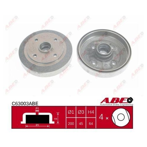 ABE Bremstrommel C63003ABE