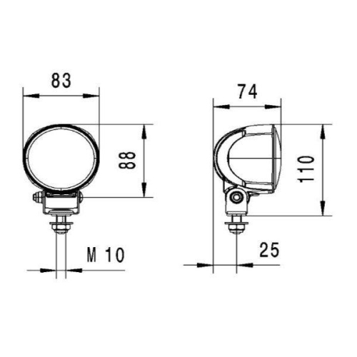 HELLA Arbeitsscheinwerfer 1G0 996 476-211