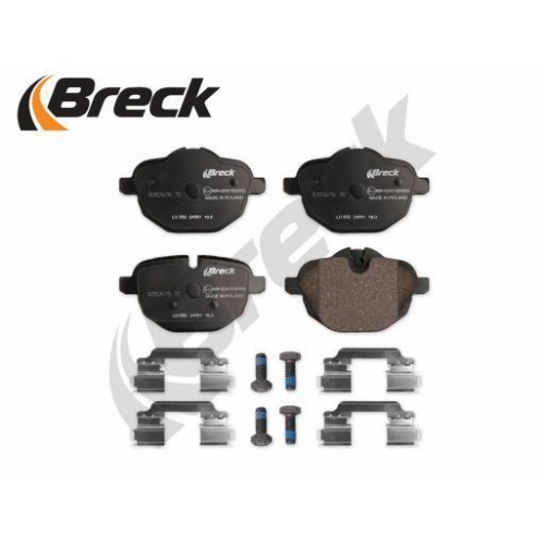 BRECK Bremsbelagsatz, Scheibenbremse 24561 00 552 00