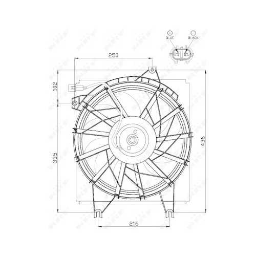 NRF L&uuml;fter, Motork&uuml;hlung 47499