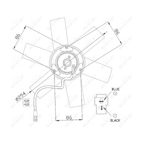 NRF L&uuml;fter, Motork&uuml;hlung 47657