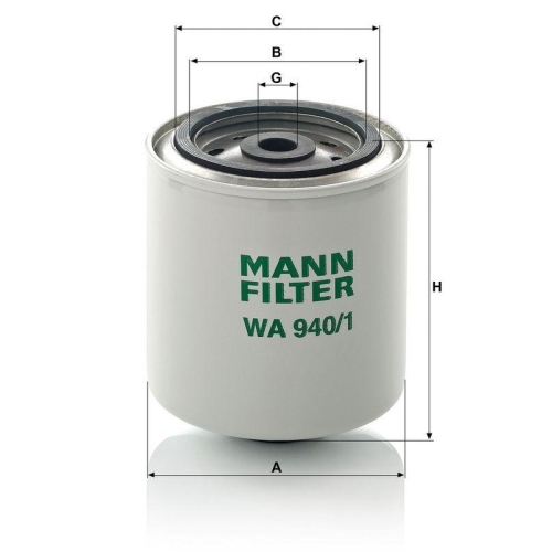 MANN-FILTER K&uuml;hlmittelfilter WA 940/1
