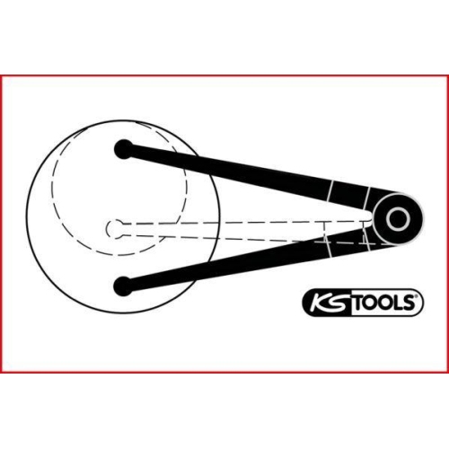 Stirnlochschl&uuml;ssel 14 - 100 mm mit Zapfendurchmesser 5,0 mm KS TOOLS 150.2407
