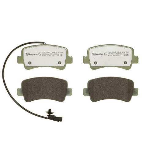 BREMBO Bremsbelagsatz, Scheibenbremse BEYOND LINE - Greenance P 68 063G