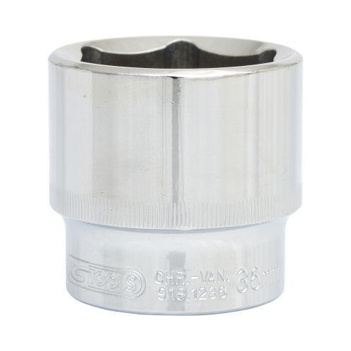 KS Tools 1/2" CHROME+ Sechskant-Stecknuss 918.1236, 36 mm