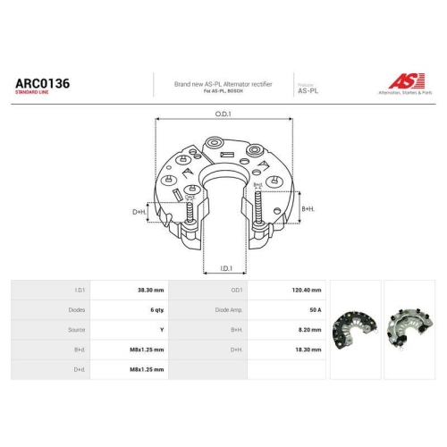 AS-PL Gleichrichter, Generator AS ARC0136