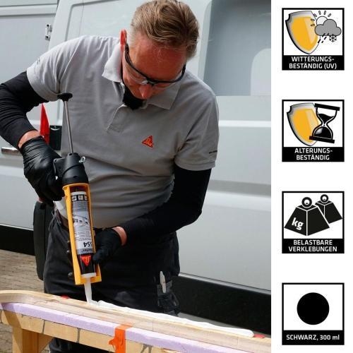 Sika Sikaflex-522 600 ml stahlgrau C124 573591