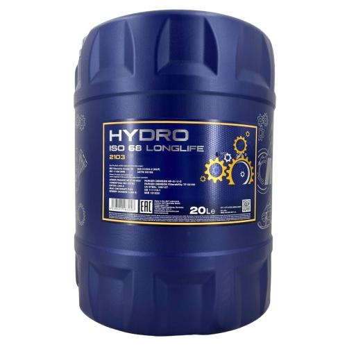 Hydraulik&ouml;l Mannol Hydro ISO 68 Longlife 20 Liter Kanister MN2103-20