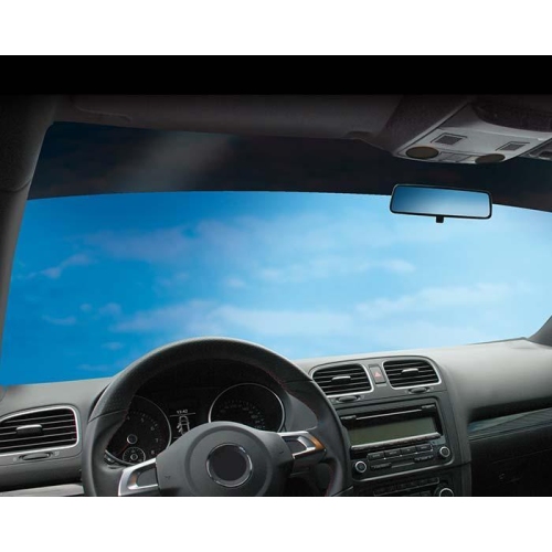 Foliatec Sonnenblendstreifen tiefschwarz metallisiert Topstripe Reflex 15x152cm