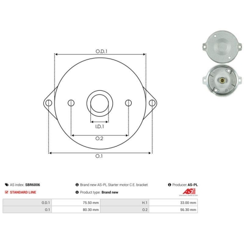 AS-PL Starterdeckel, Vergaser AS SBR6006