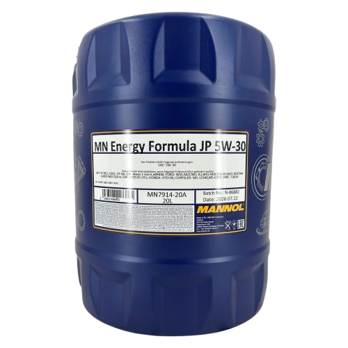 Motor&ouml;l Motoren&ouml;l Mannol Energy Formula JP 5W-30 20 Liter Kanister MN7914-20