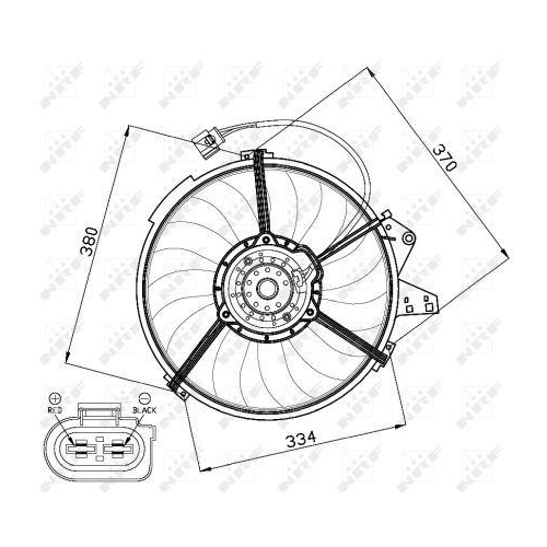 NRF Lüfter, Motorkühlung 47474