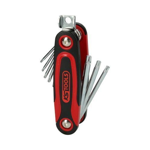Torx-Winkelstiftschl&uuml;ssel-Klapphalter, 8-tlg KS TOOLS 158.3510