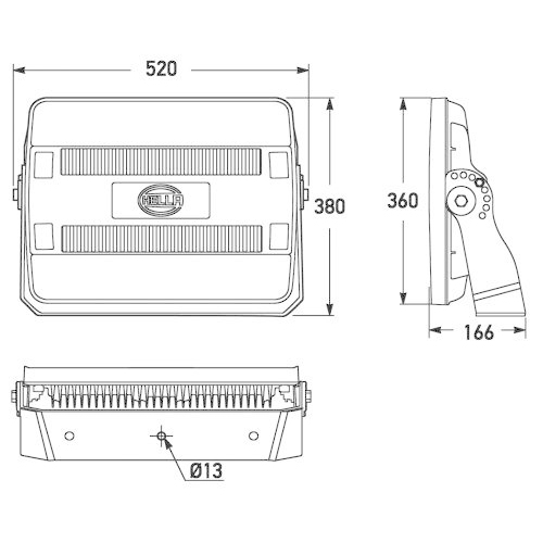 HELLA Arbeitsscheinwerfer 1GJ 011 872-511