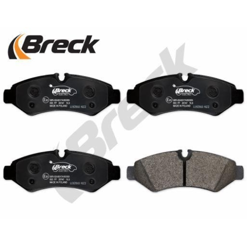 BRECK Bremsbelagsatz, Scheibenbremse 20747 00 653 00