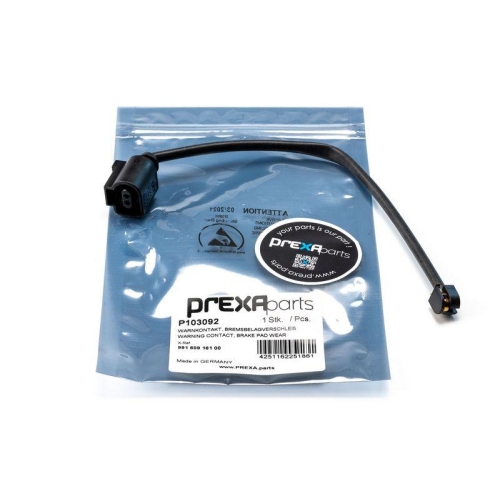 PREXAparts Warnkontakt, Bremsbelagverschlei&szlig; P103092