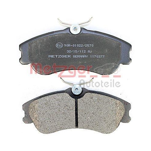 METZGER AUTOTEILE Bremsbelagsatz, Scheibenbremse GREENPARTS 1170377
