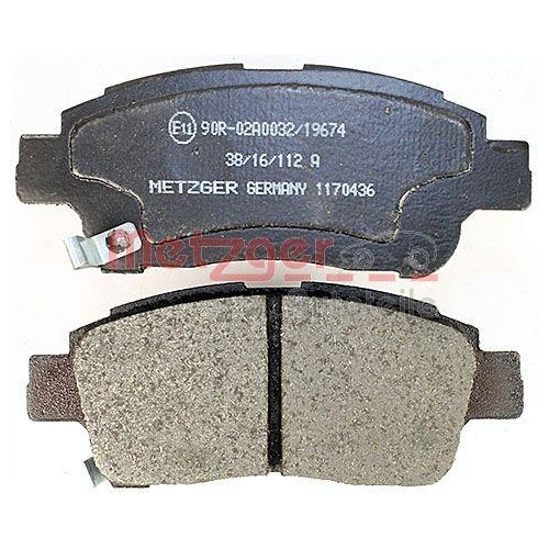 METZGER AUTOTEILE Bremsbelagsatz, Scheibenbremse 1170436