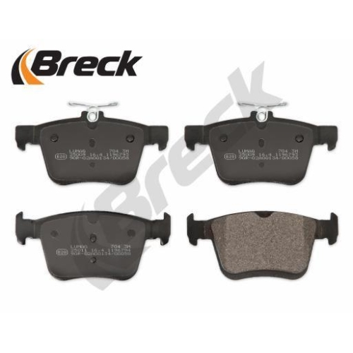 BRECK Bremsbelagsatz, Scheibenbremse 25009 00 704 00