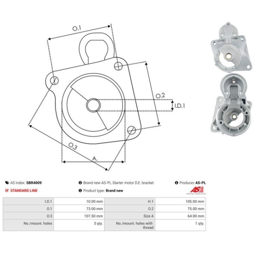 AS-PL Starterdeckel, Vergaser AS SBR4009