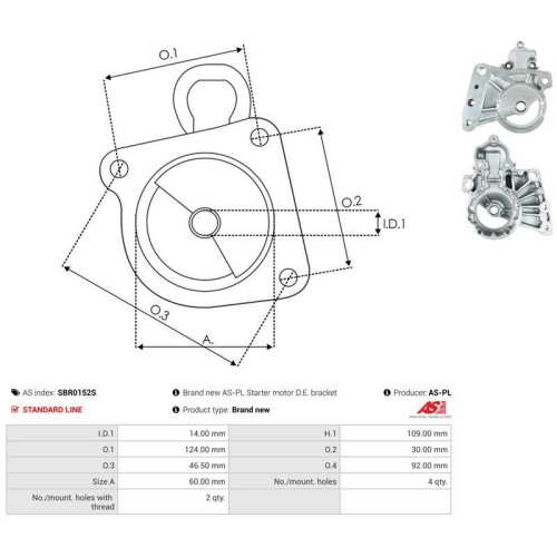 AS-PL Starterdeckel, Vergaser AS SBR0152S