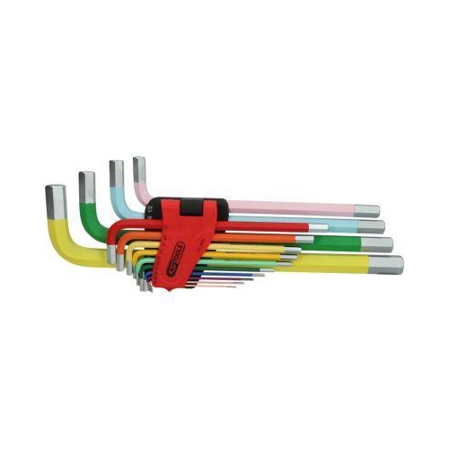 Innensechskant-Winkelstiftschl&uuml;ssel-Satz, extra lang, 14-tlg Zoll KS TOOLS
