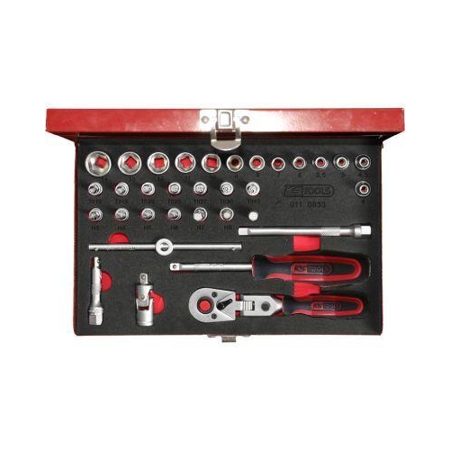 1/4 Zoll Steckschl&uuml;ssel-Satz, 33-tlg KS TOOLS 911.0833