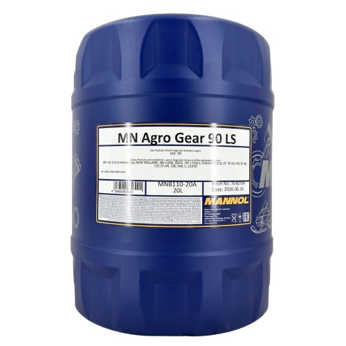 Getriebe&ouml;l Mannol Agro Gear 90 LS 20 Liter Kanister Hypoid API GL-5 MN8110-20