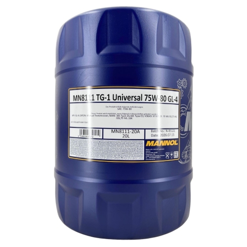 Getriebe&ouml;l Mannol TG-1 Universal 75W-80 GL-4 - 20 Liter Kanister MN8111-20