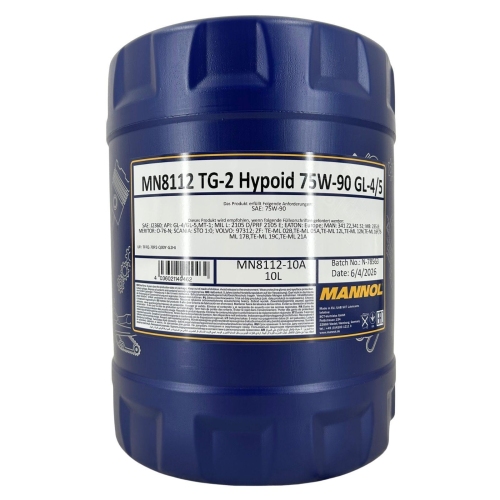 Getriebe&ouml;l Mannol TG-2 Hypoid 75W-90 GL-4/5 10 Liter Kanister MN8112-10
