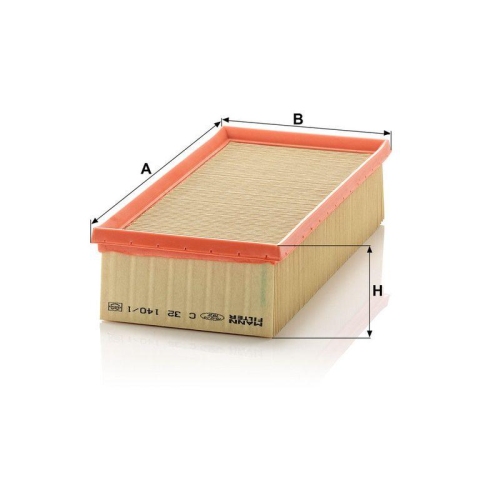 MANN-FILTER Luftfilter C 32 140/1