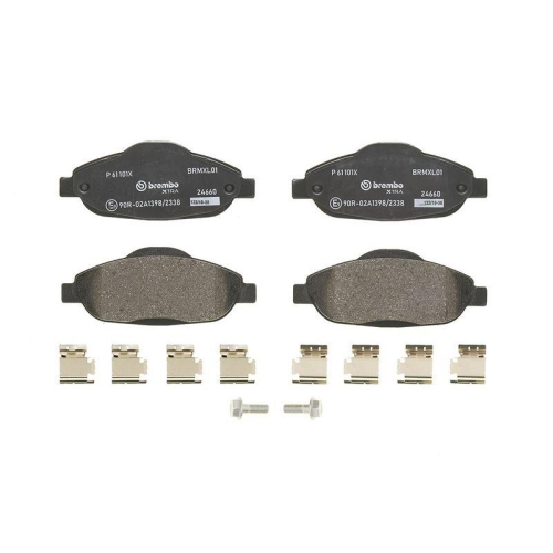 BREMBO Bremsbelagsatz, Scheibenbremse XTRA LINE P 61 101X