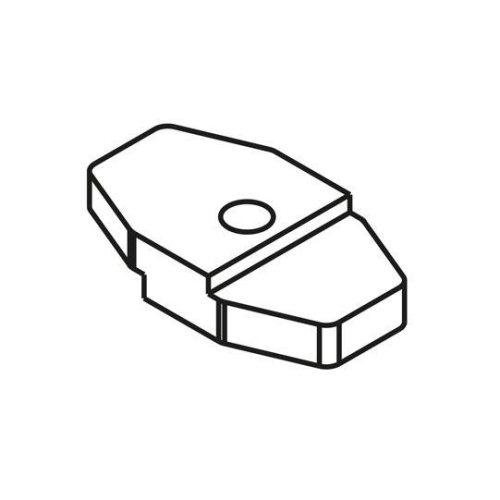 Klemmbacke, zweiseitig, Stahl verzinkt, 5 - 8 mm/8 - 12 mm Suer 380561239
