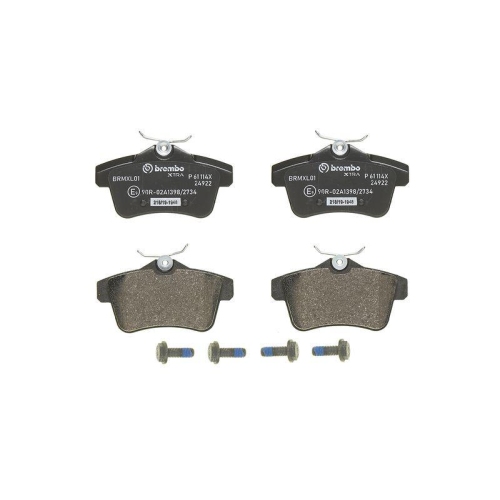 BREMBO Bremsbelagsatz, Scheibenbremse XTRA LINE P 61 114X